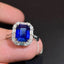 14K GOLD 4.63 CTW NATURAL SAPPHIRE & DIAMOND RING