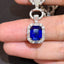 14K GOLD 4.63 CTW NATURAL SAPPHIRE & DIAMOND RING