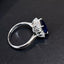 14K GOLD 4.63 CTW NATURAL SAPPHIRE & DIAMOND RING