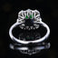 14K GOLD 0.83 CTW NATURAL EMERALD & DIAMOND RING