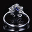 14K GOLD 0.65 CTW NATURAL SAPPHIRE & DIAMOND RING