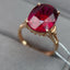 14K GOLD 8.93 CTW NATURAL TOURMALINE & DIAMOND RING