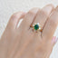 14K GOLD 2.05 CTW NATURAL EMERALD & DIAMOND RING