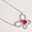 14K GOLD 1.34 CTW NATURAL RUBY & DIAMOND NECKLACE