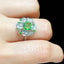 14K GOLD 1 CT NATURAL TSAVORITE & DIAMOND RING