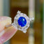 14K GOLD 1.43 CTW NATURAL SAPPHIRE & DIAMOND RING