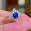14K GOLD 1.43 CTW NATURAL SAPPHIRE & DIAMOND RING