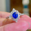 14K GOLD 1.43 CTW NATURAL SAPPHIRE & DIAMOND RING