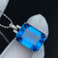 14K GOLD 15.45 CT NATURAL TOPAZ & DIAMOND PENDANT( WITHOUT CHAIN )