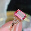14K GOLD 2.65 CT NATURAL TOURMALINE & DIAMOND RING