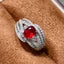 14K GOLD 1.64 CTW NATURAL RUBY & DIAMOND RING