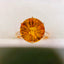 14K GOLD 7.20 CTW NATURAL CITRINE & DIAMOND RING