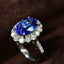 14K GOLD 5.19 CTW NATURAL SAPPHIRE & DIAMOND RING