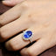 14K GOLD 5.19 CTW NATURAL SAPPHIRE & DIAMOND RING