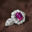 14K GOLD 1.77 CTW NATURAL RUBY & DIAMOND RING