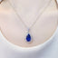 14K GOLD 7.25 CTW NATURAL TANZANITE & DIAMOND PENDANT( WITHOUT CHAIN )