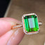 14K GOLD 4.07 CT NATURAL TOURMALINE & DIAMOND RING