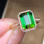 14K GOLD 4.07 CT NATURAL TOURMALINE & DIAMOND RING