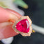 14K GOLD 1.8 CT NATURAL TOURMALINE & DIAMOND RING