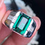 14K GOLD 4.9 CT NATURAL TOURMALINE & DIAMOND & MEN¡¯S RING