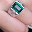 14K GOLD 4.9 CT NATURAL TOURMALINE & DIAMOND & MEN¡¯S RING