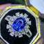 14K GOLD 2.84 CTW NATURAL SAPPHIRE & DIAMOND RING/PENDANT( WITHOUT CHAIN )