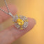 14K GOLD 0.92 CT NATURAL SAPPHIRE & SAPPHIRE & DIAMOND PENDANT( WITHOUT CHAIN )