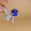 14K GOLD 1.26 CT NATURAL SAPPHIRE & DIAMOND RING
