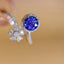 14K GOLD 1.26 CT NATURAL SAPPHIRE & DIAMOND RING