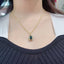 14K GOLD 2.07 CT NATURAL TOURMALINE & DIAMOND PENDANT( WITHOUT CHAIN )