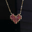 14K GOLD 1.37 CT NATURAL RUBY NECKLACE