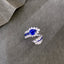 14K GOLD 2.30 CTW NATURAL SAPPHIRE & DIAMOND RING