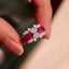 14K GOLD 1.99 CTW NATURAL RUBY & DIAMOND RING