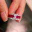 14K GOLD 1.99 CTW NATURAL RUBY & DIAMOND RING
