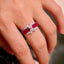 14K GOLD 1.99 CTW NATURAL RUBY & DIAMOND RING