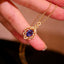 14K GOLD 1.44 CTW NATURAL SAPPHIRE & DIAMOND PENDANT( WITHOUT CHAIN )