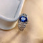 14K GOLD 2.04 CTW NATURAL SAPPHIRE & DIAMOND RING