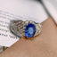 14K GOLD 2.04 CTW NATURAL SAPPHIRE & DIAMOND RING