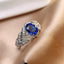 14K GOLD 2.04 CTW NATURAL SAPPHIRE & DIAMOND RING