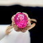 14K GOLD 2.13 CT NATURAL TOURMALINE & DIAMOND RING