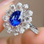 14K GOLD 2.78 CTW NATURAL SAPPHIRE & DIAMOND RING/PENDANT( WITHOUT CHAIN )
