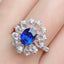 14K GOLD 2.78 CTW NATURAL SAPPHIRE & DIAMOND RING/PENDANT( WITHOUT CHAIN )