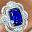 14K GOLD 3.97 CTW NATURAL SAPPHIRE & DIAMOND RING