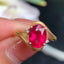 14K GOLD 2.46 CT NATURAL TOURMALINE & DIAMOND RING