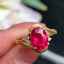 14K GOLD 2.46 CT NATURAL TOURMALINE & DIAMOND RING