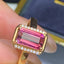14K GOLD 1.63 CT NATURAL TOURMALINE & DIAMOND RING