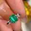 14K GOLD 1.30 CTW NATURAL EMERALD & DIAMOND RING