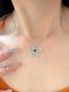 14K GOLD 0.72 CTW VIVID GREEN NATURAL EMERALD & DIAMOND PENDANT( WITHOUT CHAIN )