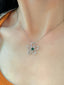14K GOLD 0.72 CTW VIVID GREEN NATURAL EMERALD & DIAMOND PENDANT( WITHOUT CHAIN )