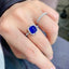 14K GOLD 5.35 CTW NATURAL SAPPHIRE & DIAMOND RING